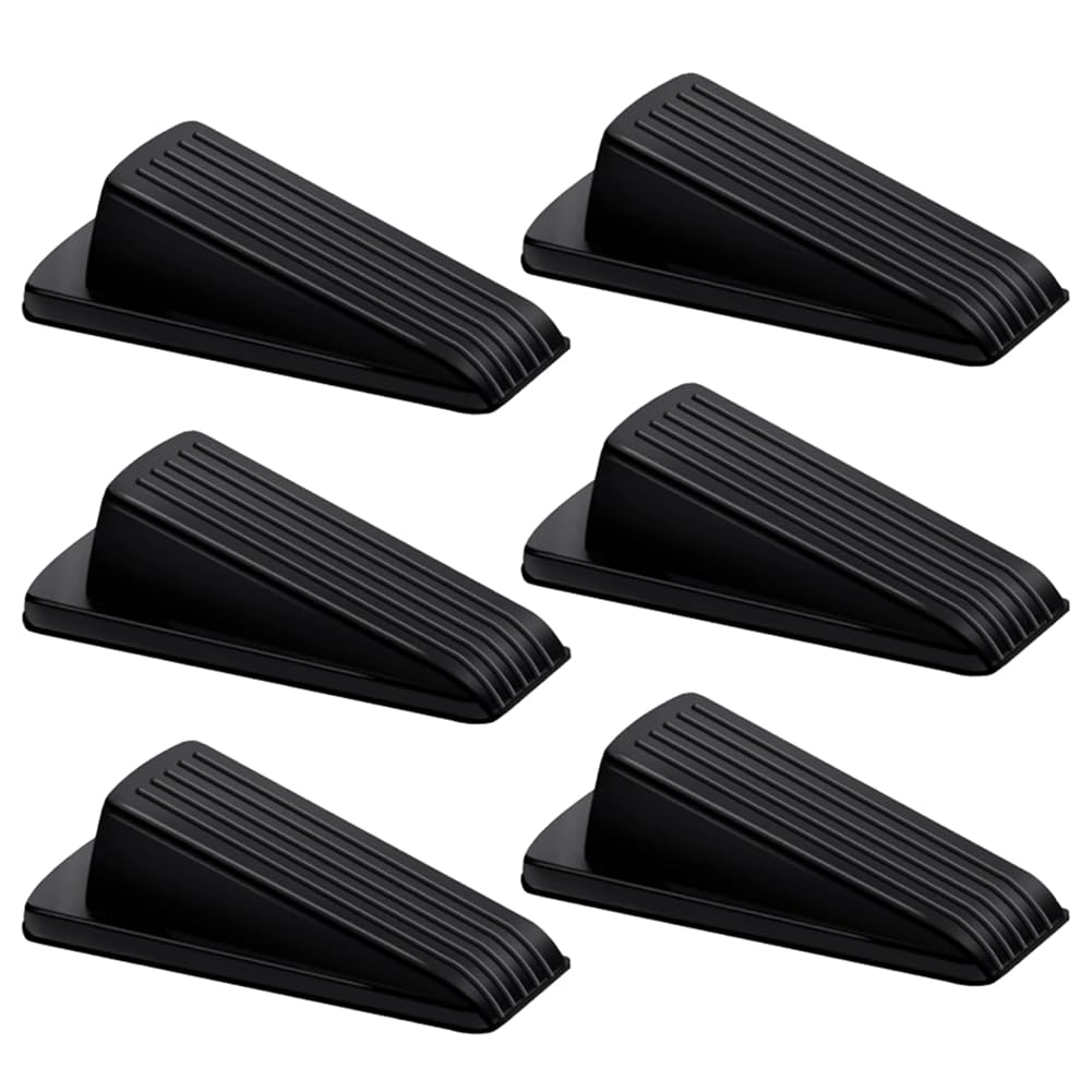 Tuidzljd Multi- Rubber Door Stoppers, 6PCS Set for Carpet, Concrete and Tile Flooring