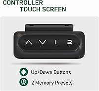 Vista 7 de FEZIBO 55 x 24 Inches Standing Desk with Drawer, Adjustable Height Electric Stand up Desk with Storage, Sit Stand Home Office Desk, Ergonomic Negro