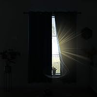 Vista 6 de KOUFALL Cortinas transparentes de lino con pestaña trasera