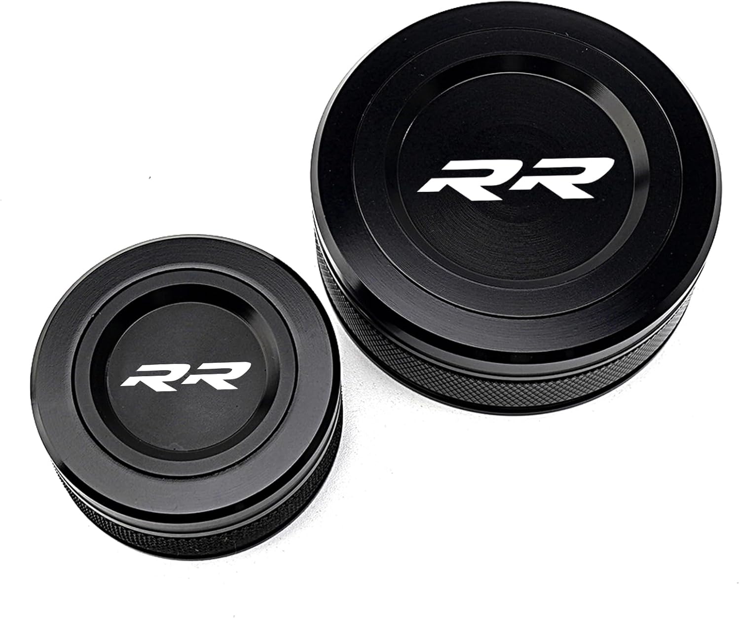 Compatible With 2025 S1000RR S 1000 RR 2009-2024 2025 2026 M1000RR S1000R 2016-2020 CNC Motorcycle Rear Front Brake Fluid Reservoir Cover Cap accessories (Black)