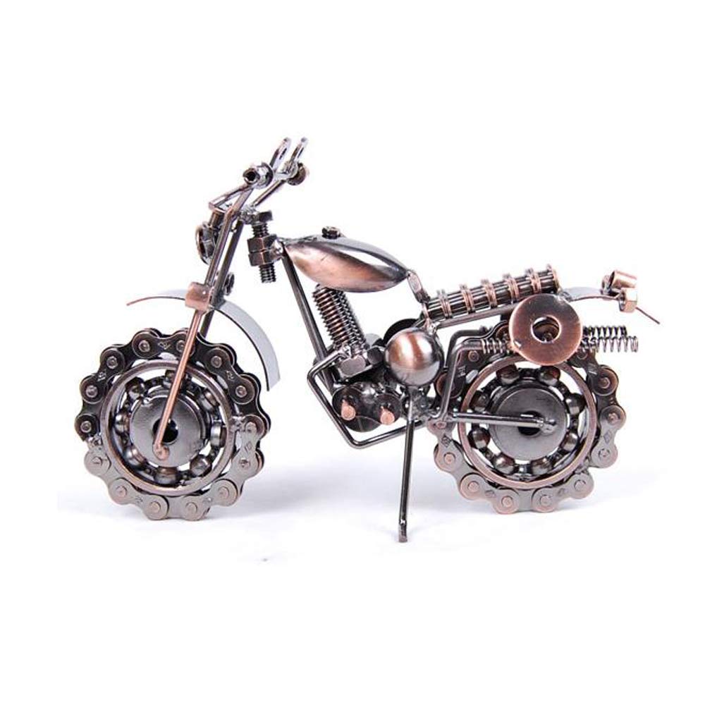 Moto en fer forgé rétro pour sublimer votre bureau ou salon moderne