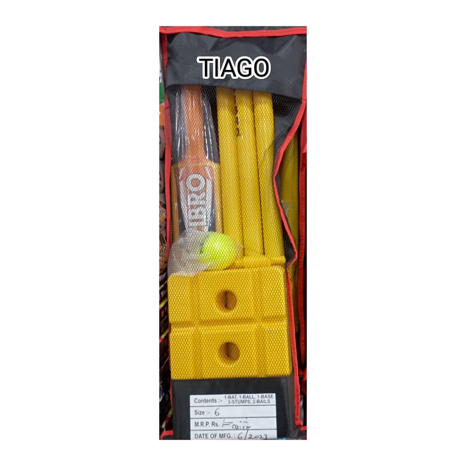 TIAGO Cricket bat Plastic 6 no, Full Set wickwts, onw Wind Ball, one Bag Plastic kit PVC Plastic (5)-picture-33