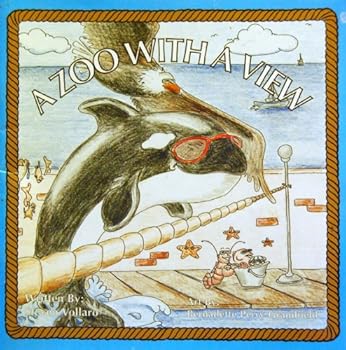 Paperback A Zoo with a View (well illustrated children's book) Book