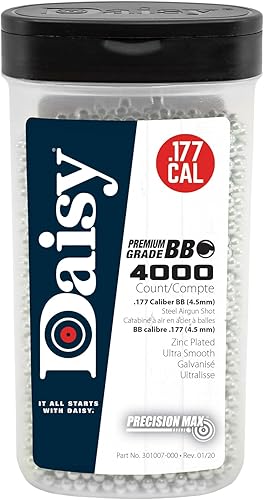 Daisy 4000 unidades Precisionmax .177 Cal, botella BBS de grado premium de 0.177 in