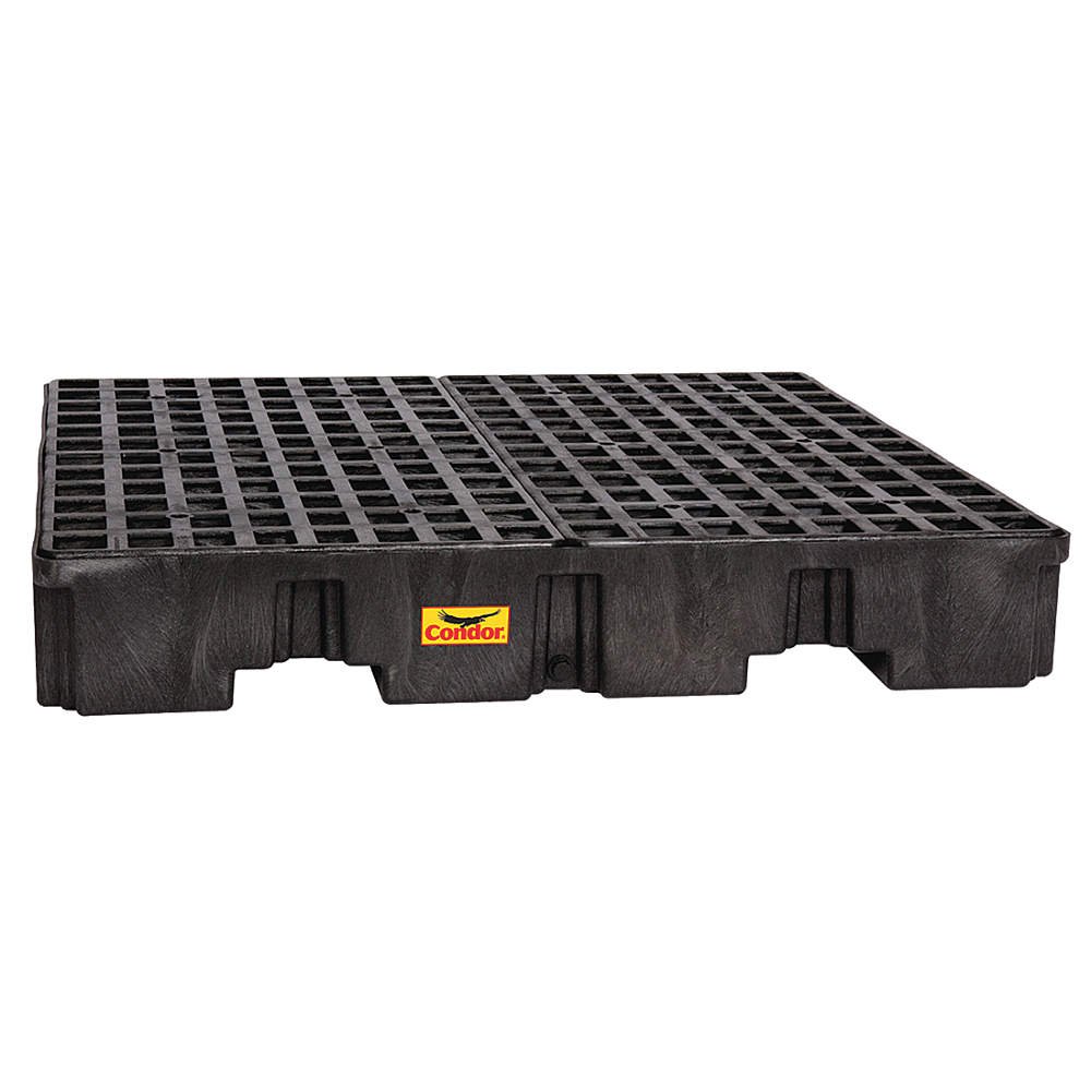 Drum Spill Containment Pallet, Black