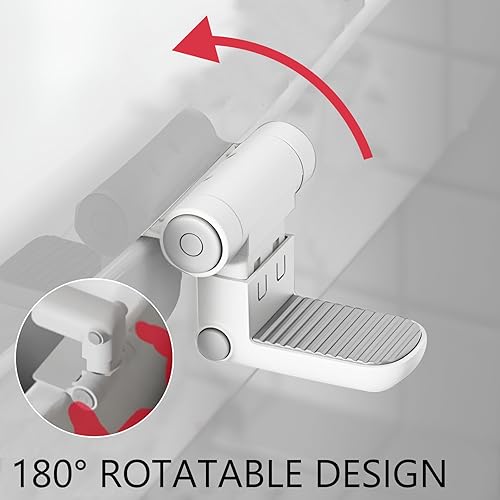 Miniatura 4 de Paquete de 2 cerraduras de inodoro a prueba de bebé, bloqueo seguro para asiento de inodoro para niños pequeños con desbloqueo de doble botón, fácil