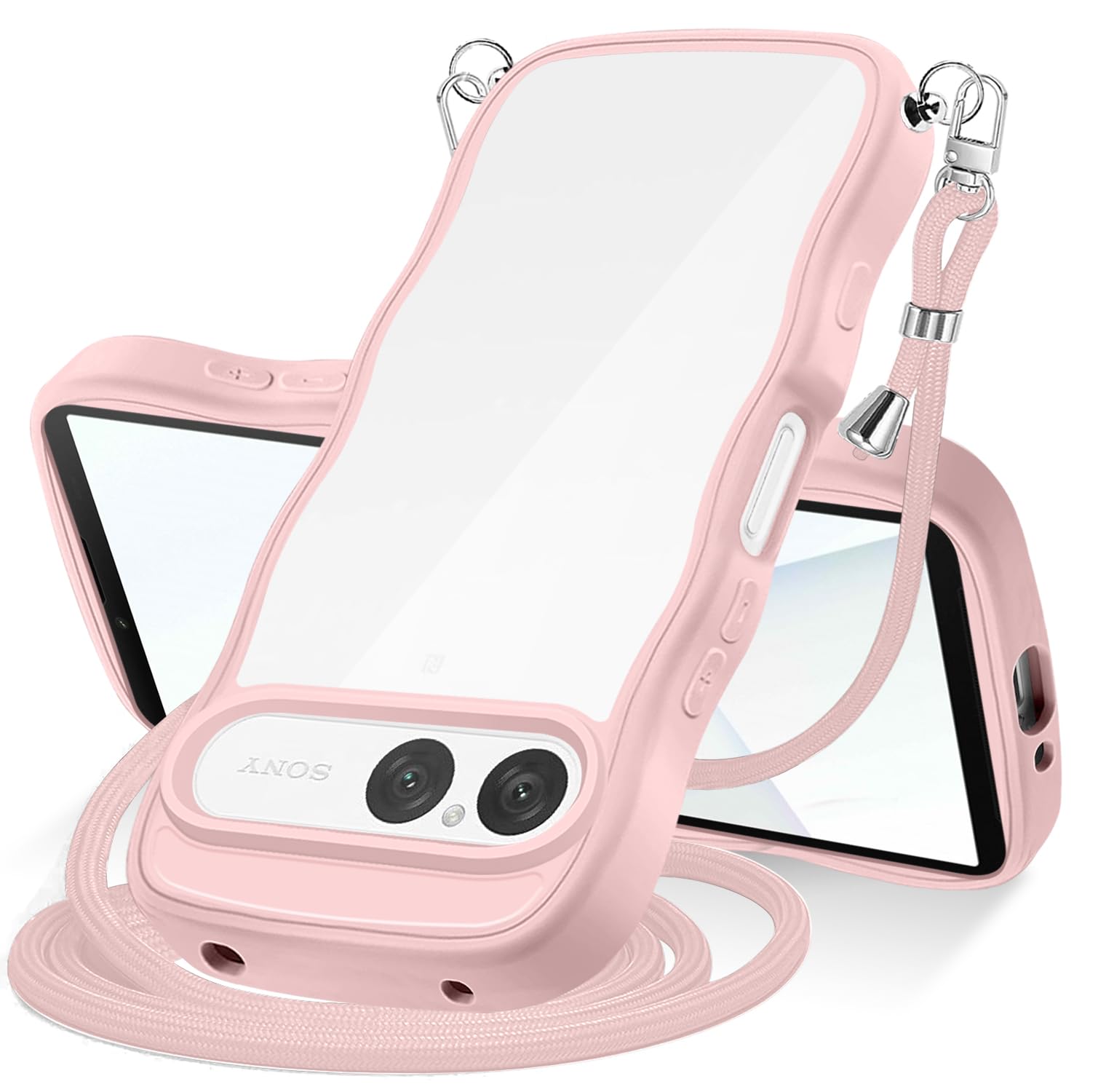 Amazon.co.jp: Wonyihui For Xperia 10 VII ケース クリア ショルダー