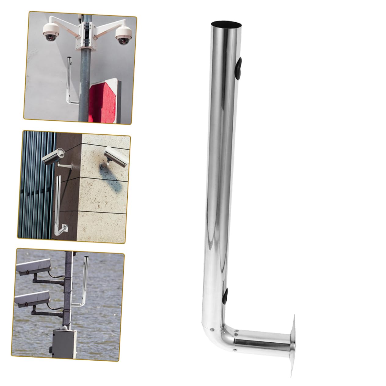 Vaguelly Soporte De Infrarrojo De Acero Inoxidable Soporte Para Puente Inalámbrico Montaje Para Exteriores Para Instalación De Antena De Seguridad