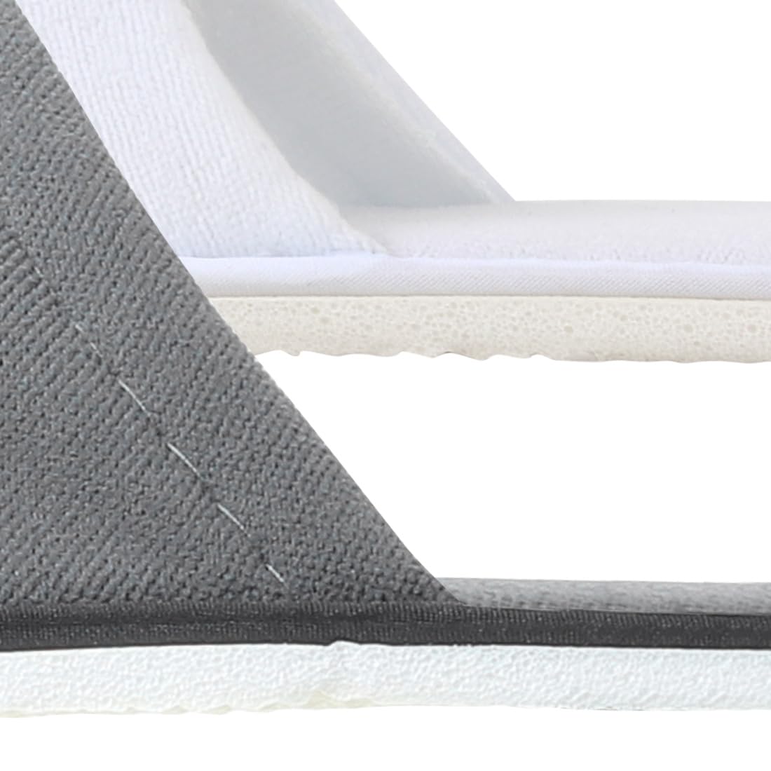Yeios Ciabatte Hotel Spa Punta Chiuse Pantofole Ospite Adulto 20 Paia per Uomo Donna Bianco e Grigio Neoplane Spessa & 7mm Eva, Taglia M, Spessa Neoplane e 7mm, Neoplane spesso e plastica EVA da 7 mm