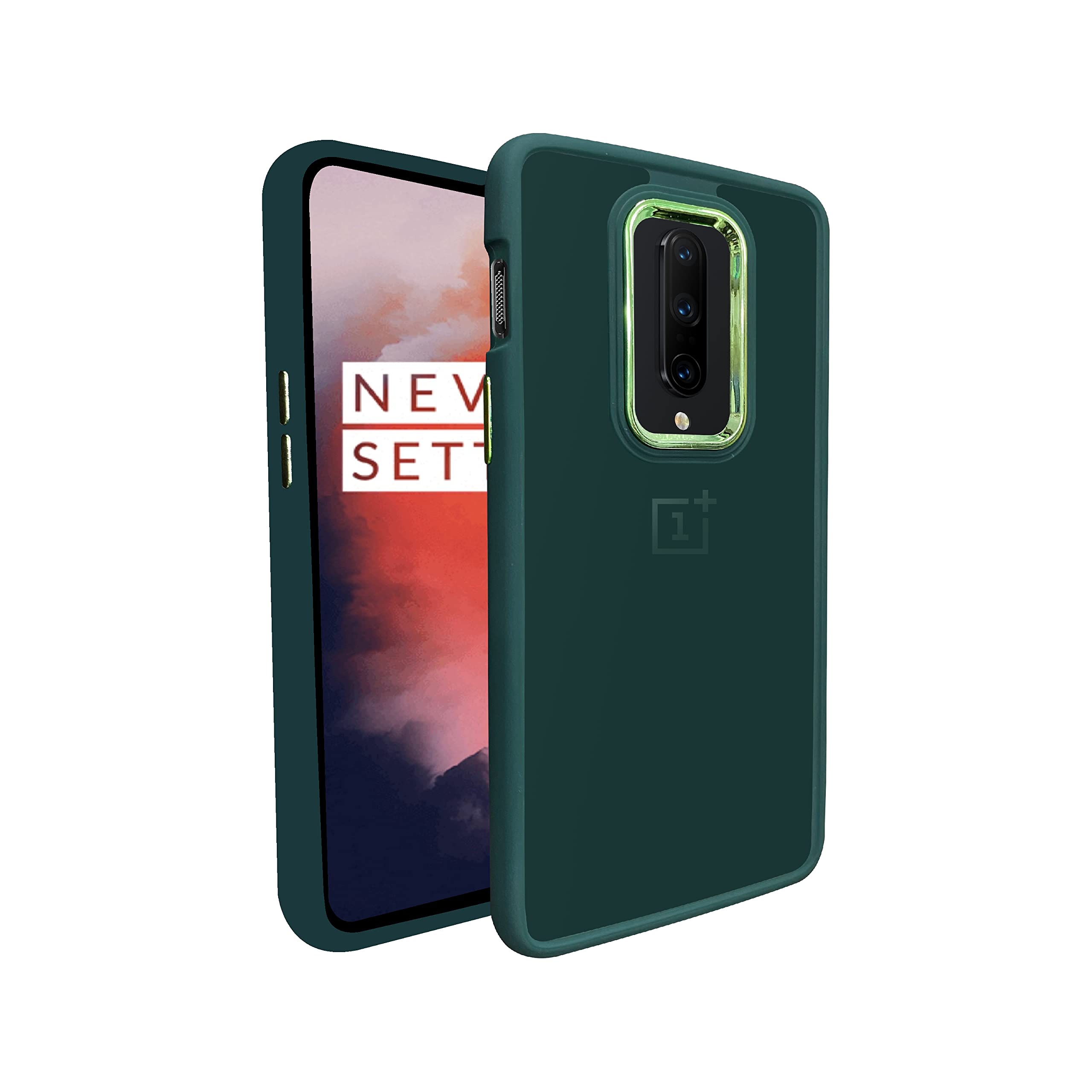 A rtistque Frosted Translucent Back Cover Case for Oneplus 7 Pro | Electroplated Chrome Ring | Raised Camera Edges for Protection | Smooth Sides TPU - Green (B0BWXRX6LN) Amazon Price History, Amazon Price Tracker