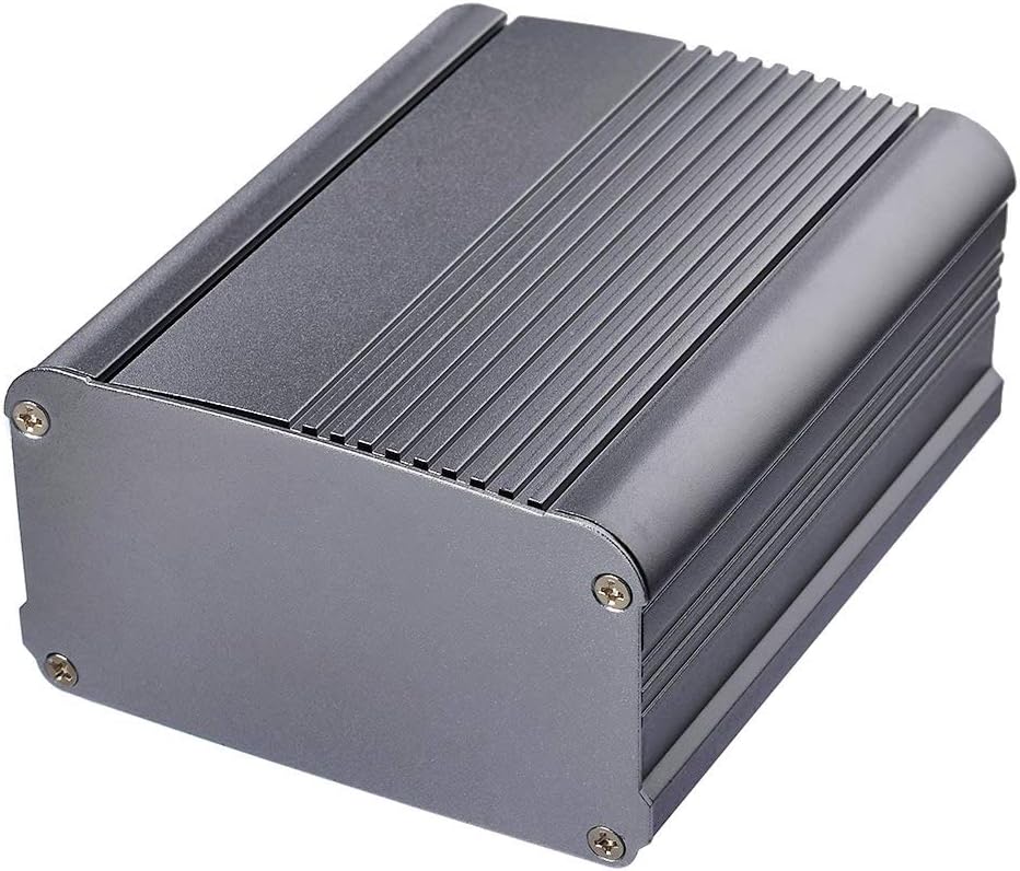 DIY Aluminum Project Box Silver Black Extruded Aluminum Enclosure Case Split Body for Electronics 2.17" 3.54" 4.33"（HWL)
