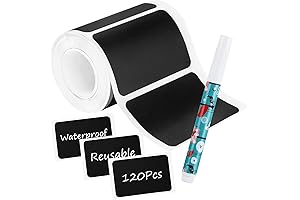 Versatile Chalkboard Labels for Organized Spaces