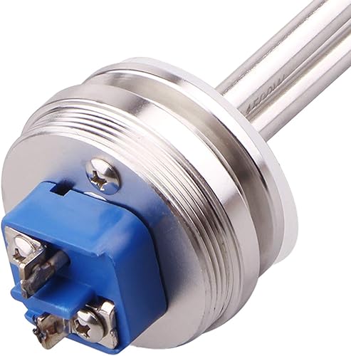 Miniatura 3 de DERNORD Calentador de agua de inmersión de acero inoxidable con elemento calefactor plegable de 1.5 pulgadas (OD50.0.197 in) (120V 1500W)