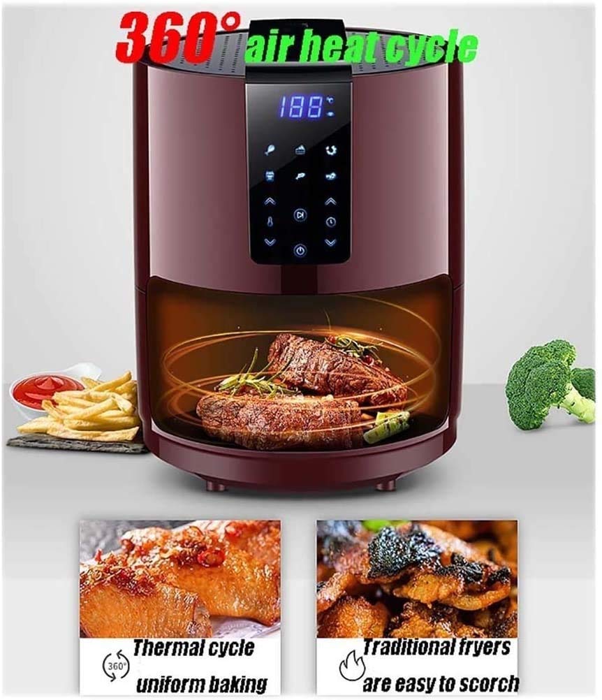 Friteuse Air, 3.9 Quart, Four à air Chaud de 1400 Watts avec écran numérique LCD et contrôle de la température