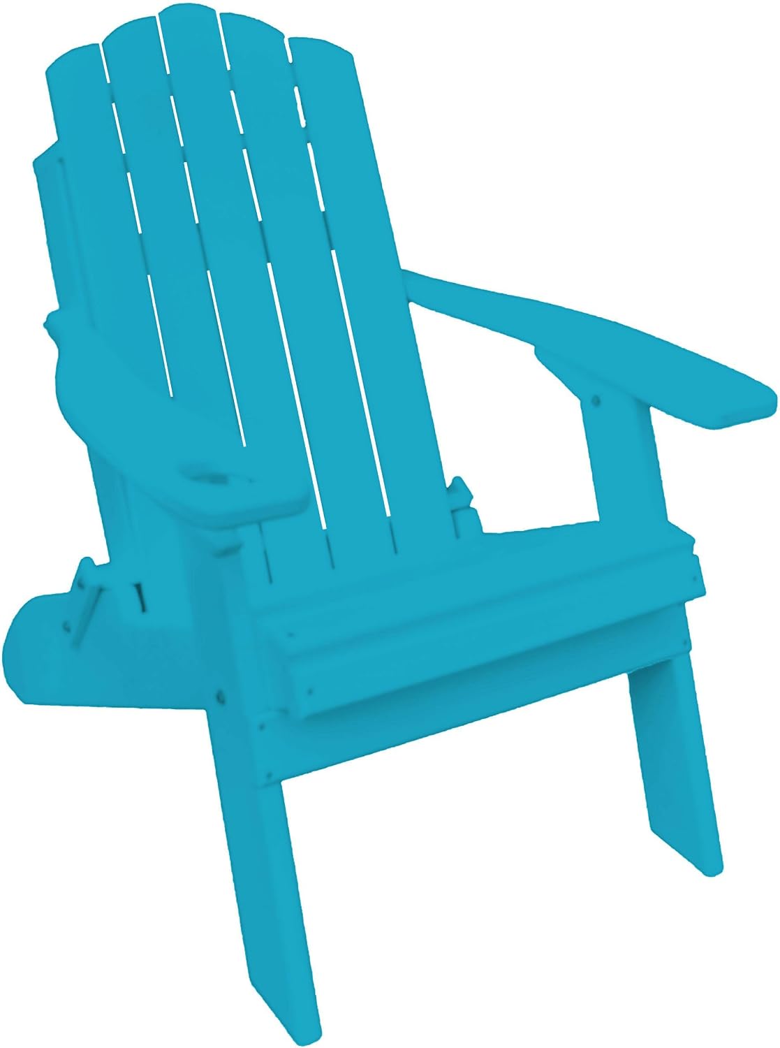 Furniture Barn USA Country Classics Collection Poly Folding Adirondack Chair, Antique Mahogany