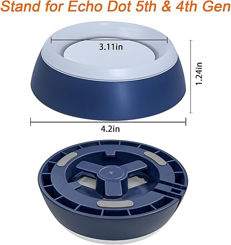 Miniatura 5 de Dot - Soporte de mesa de 5ª generación para Dot 5ª y 4ª generación, soporte de base con guía de luz, accesorios de puntos con gestión de cables