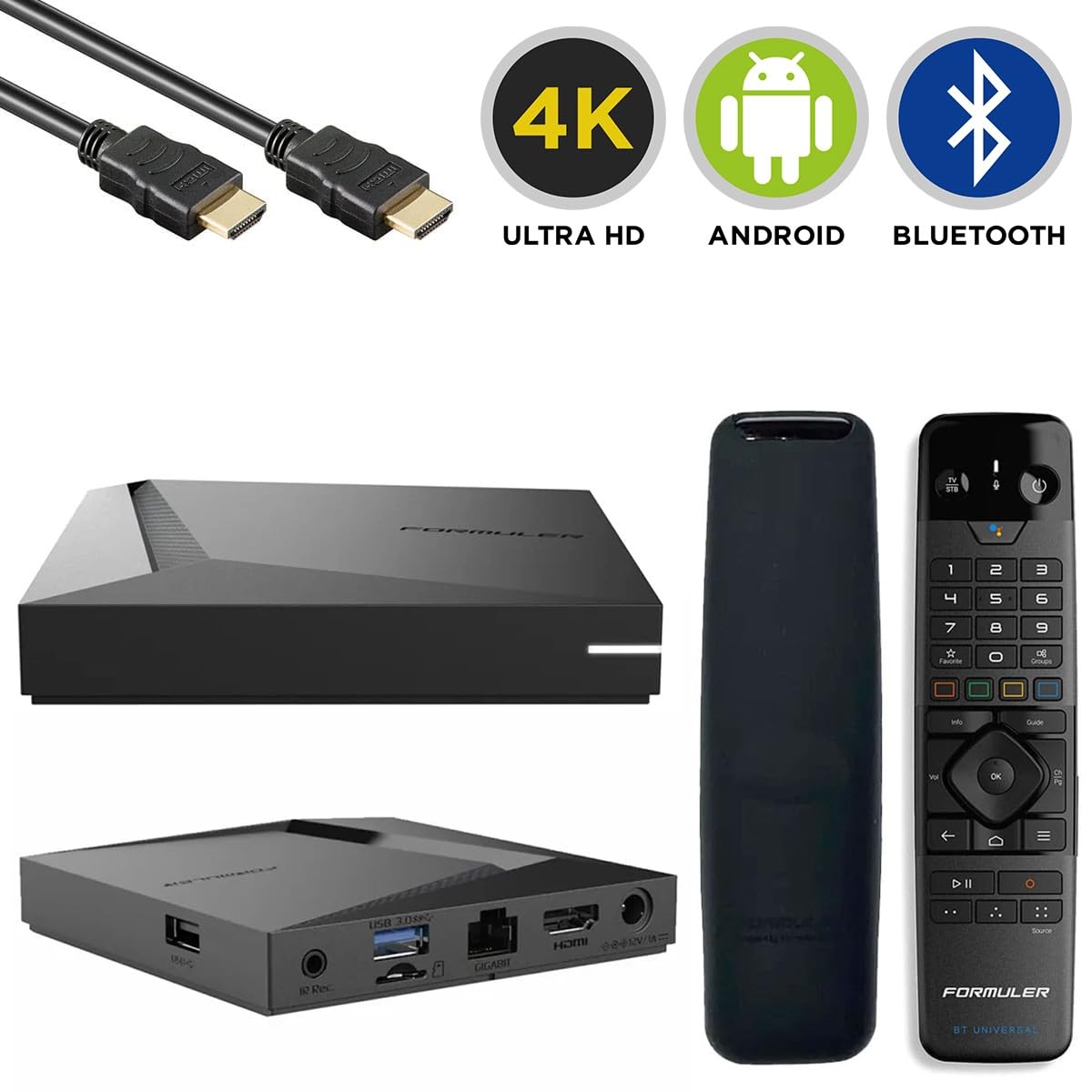 Formuler Z11 Pro BT1-Edition 4K UHD Android 11 IP-Receiver HDR10, Dual-WiFi, HDMI, USB 3.0, MicroSD