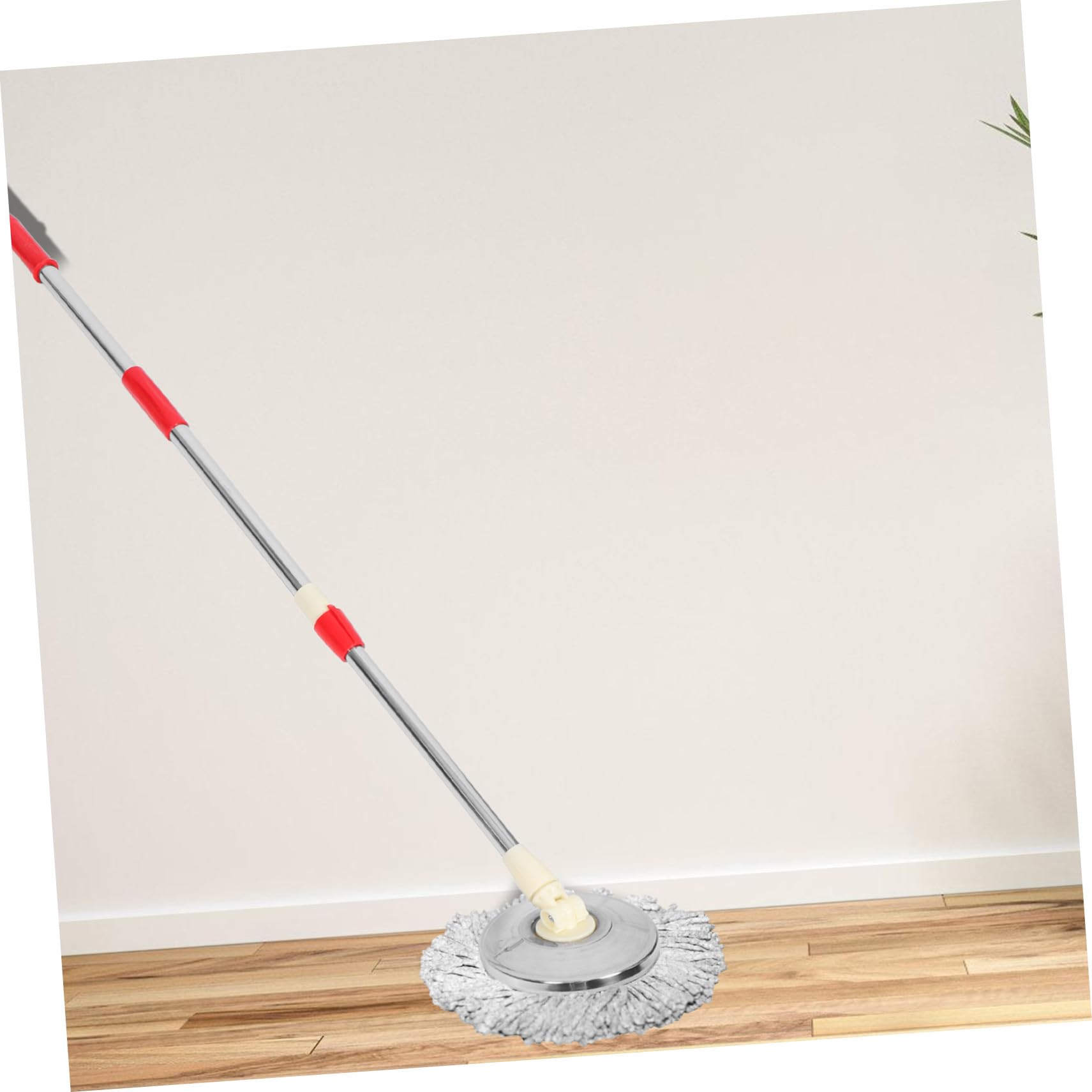 Palo de Fregona de Repuesto Azul Compatible Trapeador Giratorio, Acero Inoxidable y Plástico Resistente, Fácil de Usar para Azulejos y Suelos de Madera