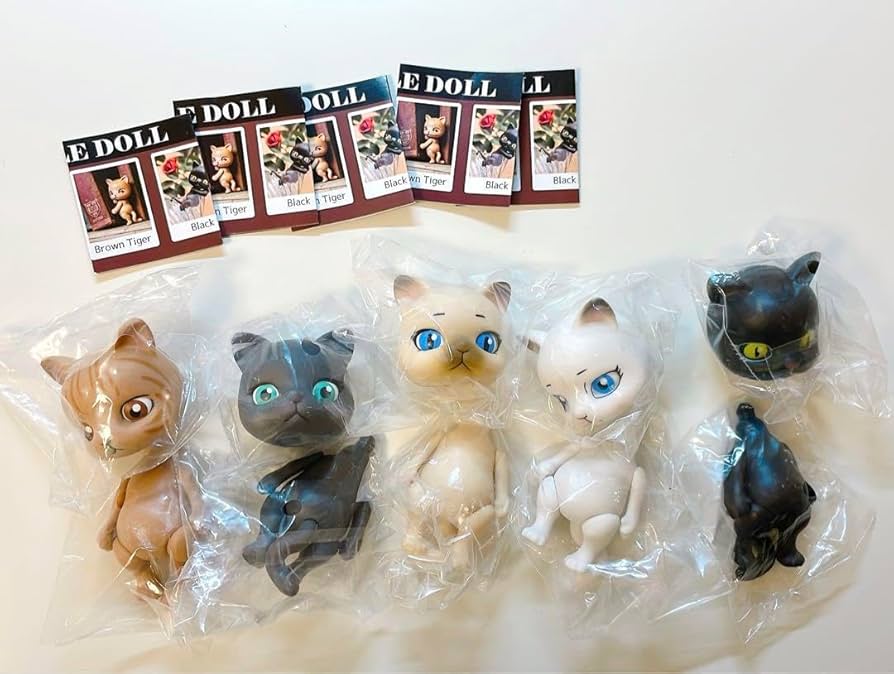 CAPSULE DOLL カプセルドール 5種セット VOL.1 猫　ガチャ Amazon.co.jp: CAPSULE DOLL VOL.1 全5種 コンプリート 猫