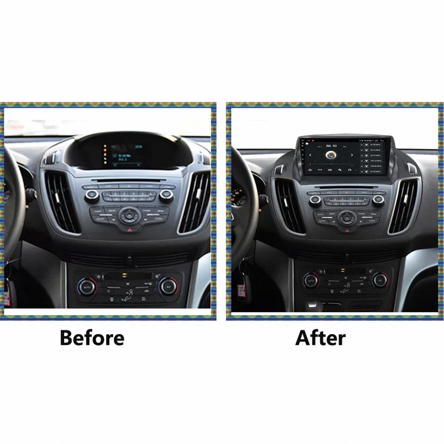 Wyświetlacz Carplay dla HYUNDAI Tuscon IX35 2011-2015 Z Bluetooth, Fm I Aux; Obsługa Mirror Link, Nawigacji Gps Oraz Sterowania Głosowego, 8 Rdzeń 4G+64G