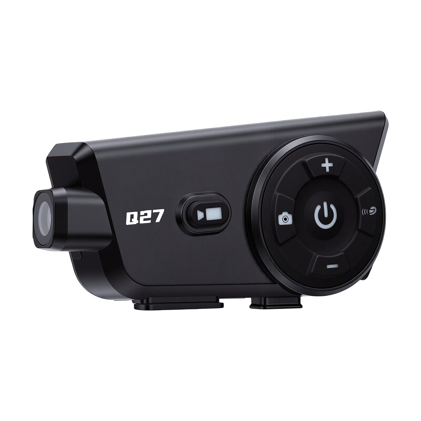 ASHATA Telecamera impermeabile per casco con Bluetooth 6.0, connessione stabile, lunga durata della batteria, per ciclismo e pendolari, con microfono