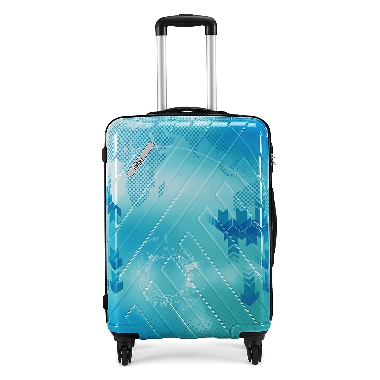 safari Large Ray Voyage 4 Wheels 77cm Size Check-in Trolley Bag, Hard Case Polycarbonate 360 Degree Wheeling Luggage for Men & Women, Travel Bag, Suitcase for Travel, Trolley Bags for Travel-picture-33