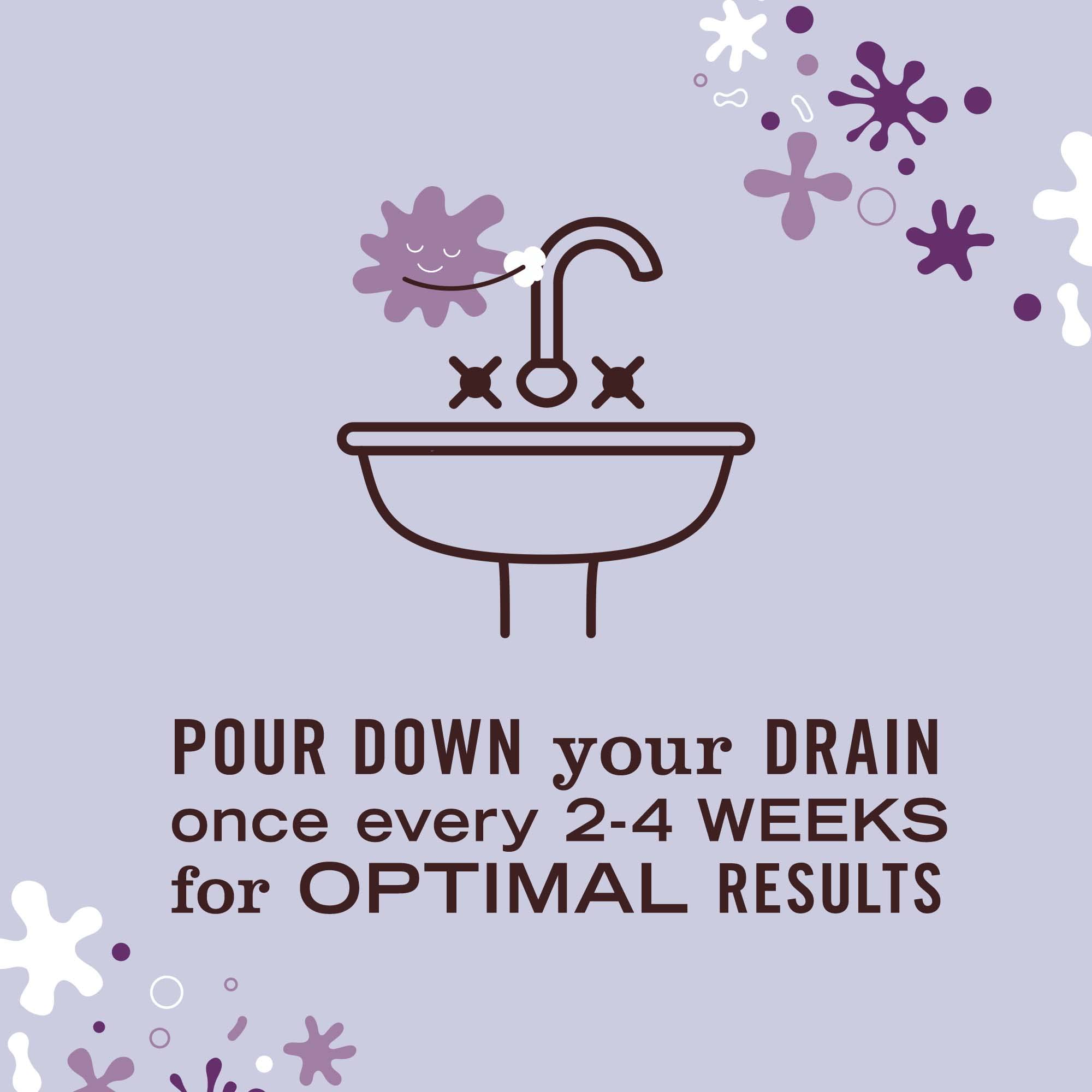Mrs. Meyer's Probiotic Drain Maintenance Liquid, Lavender, Freshens Disposals and Drains, 32 Fl Oz