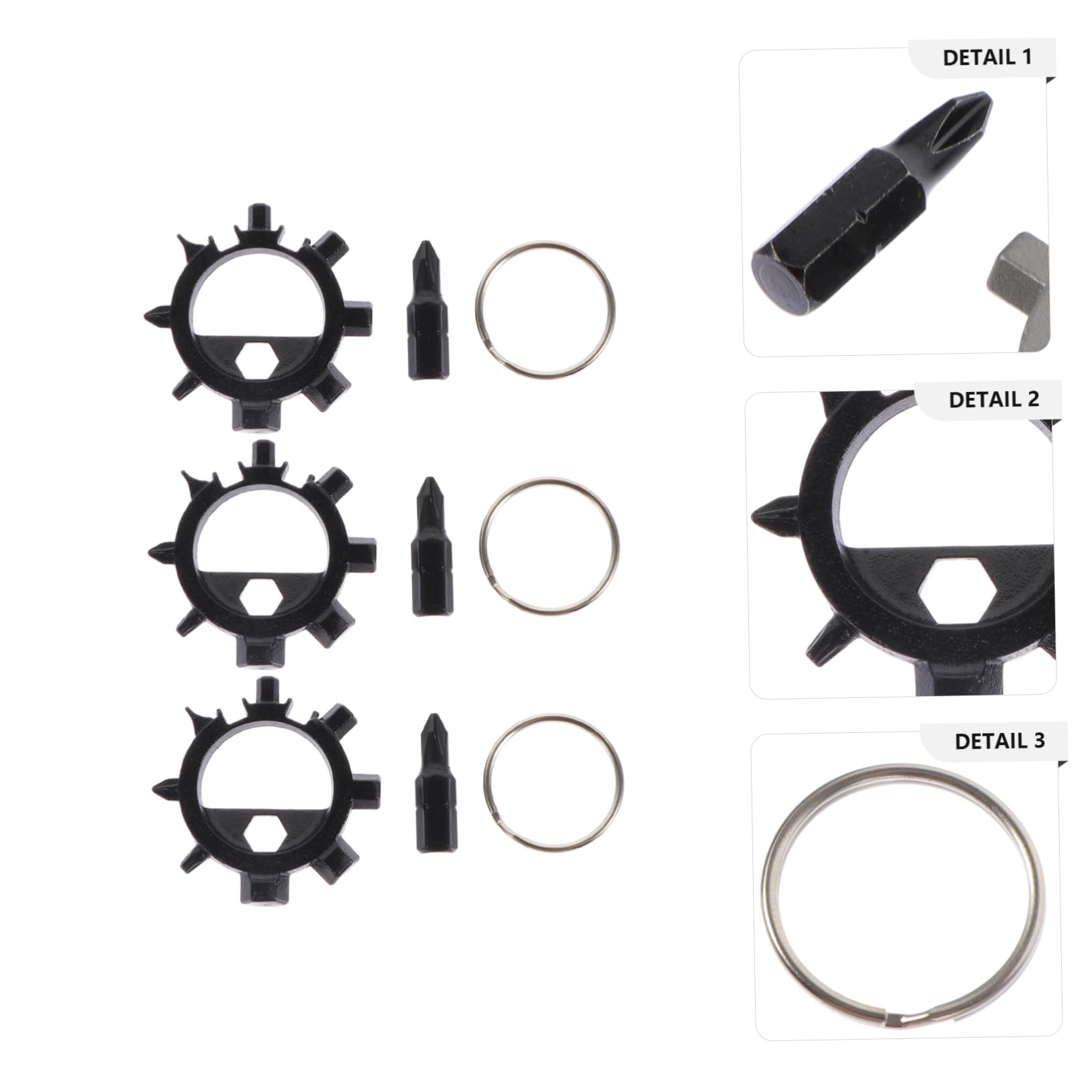 WOONEKY 3pcs Multifunctional Ratchet Wrench Set Bike Repair Screwdriver Octopus Bike Tool for Outdoor Adventures