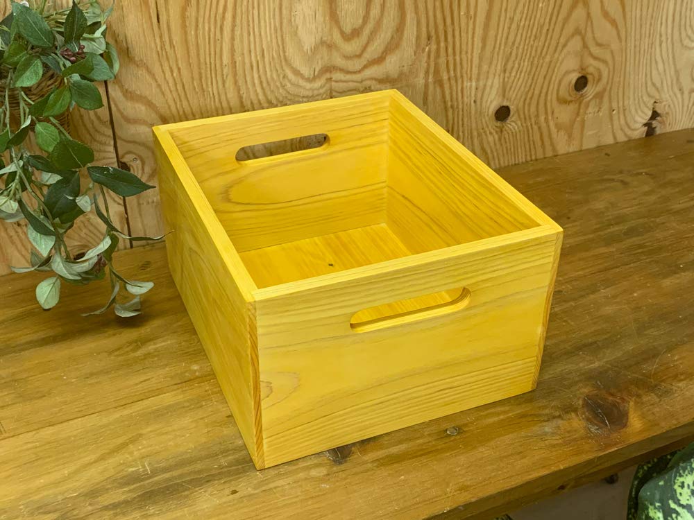 Amazon｜ウッドボックス 収納箱 木箱 カントリー 30×25×16cm 