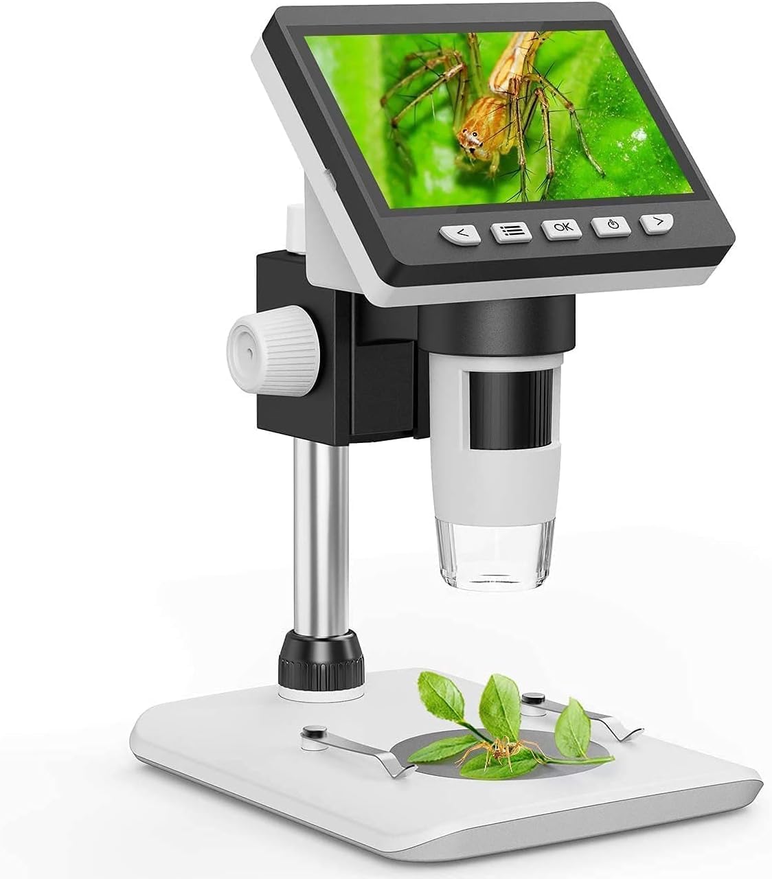 Labcare LCD Digital Microscope 50X-1000X Zoom HD 2MP USB Microscope 4.3 inch Screen with 8 Adjustable LED Light Video Camera, 2600mAh Battery & 8GBG TF Card by Labcare-image-27