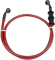 Vista 8 de Mtsooning - Manguera de aceite para embrague, freno, de acero trenzado, para motocicleta, tubo, 1 unidad., 60cm, Rojo