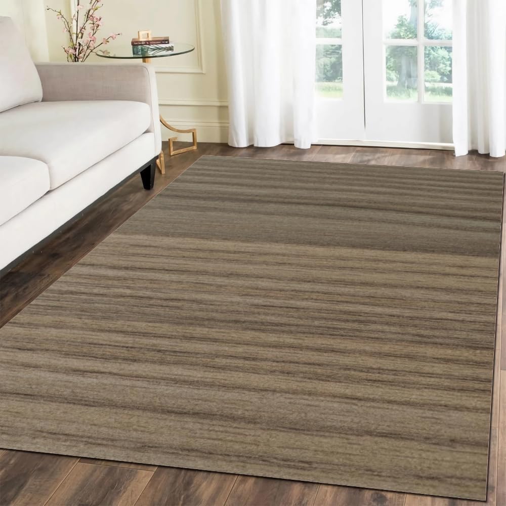 Modern Art Style Deco Area Rug Wood Grain Texture Style Deco Rug Non Slip Washable Non-Shedding Foldable Short Pile Carpet for Kids Playroom,Dining,Home,Decor,Office 2'x3'