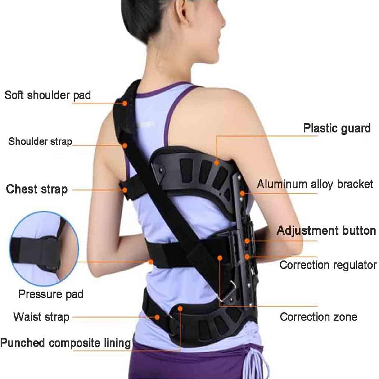 Amazon.com: ZOCWJK Scoliosis Corrector, Lumbar Spine Orthosis Back