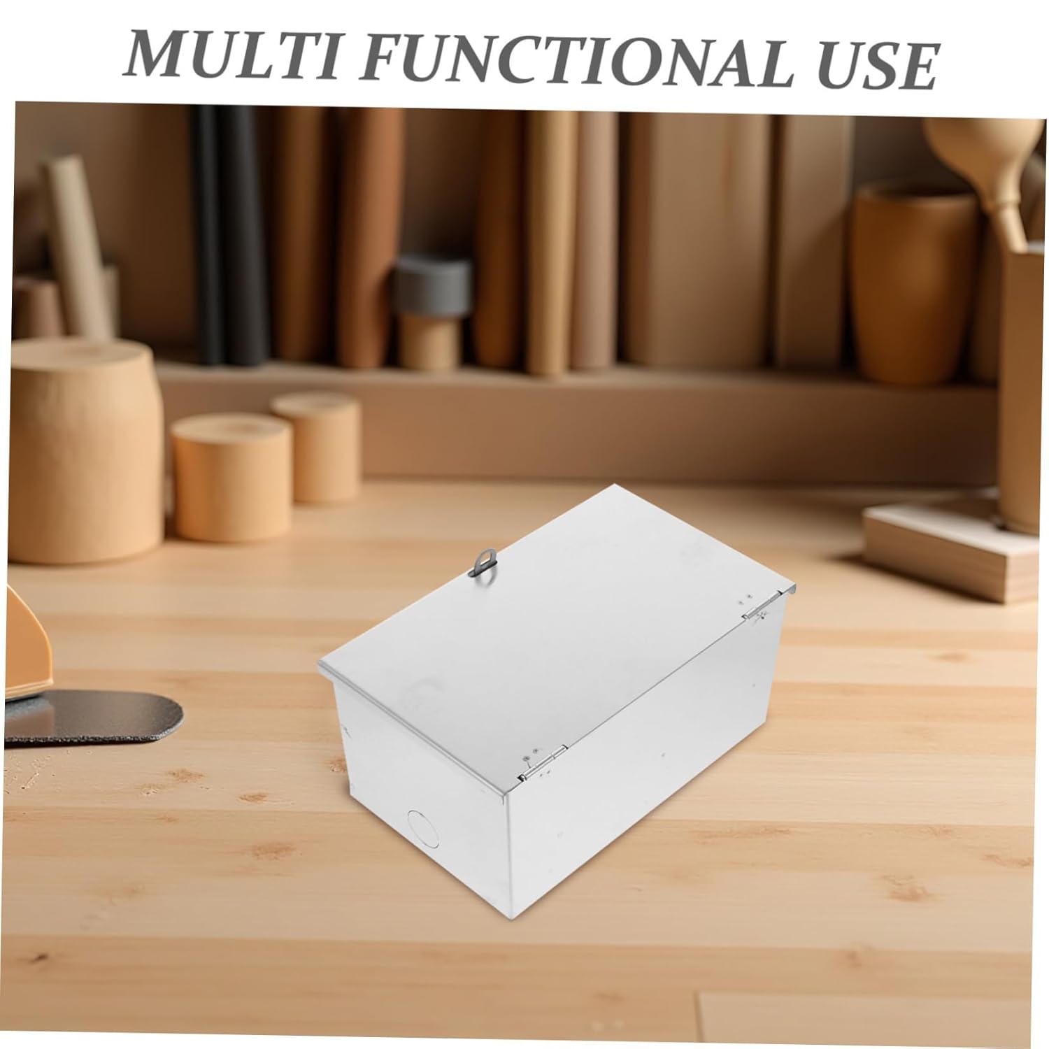 Veemoon Electrical Enclosure Box Lockable Stainless Steel Junction Case Outdoor Socket Cover for Gardens Patios and Public Spaces Secure Power Outlet Box