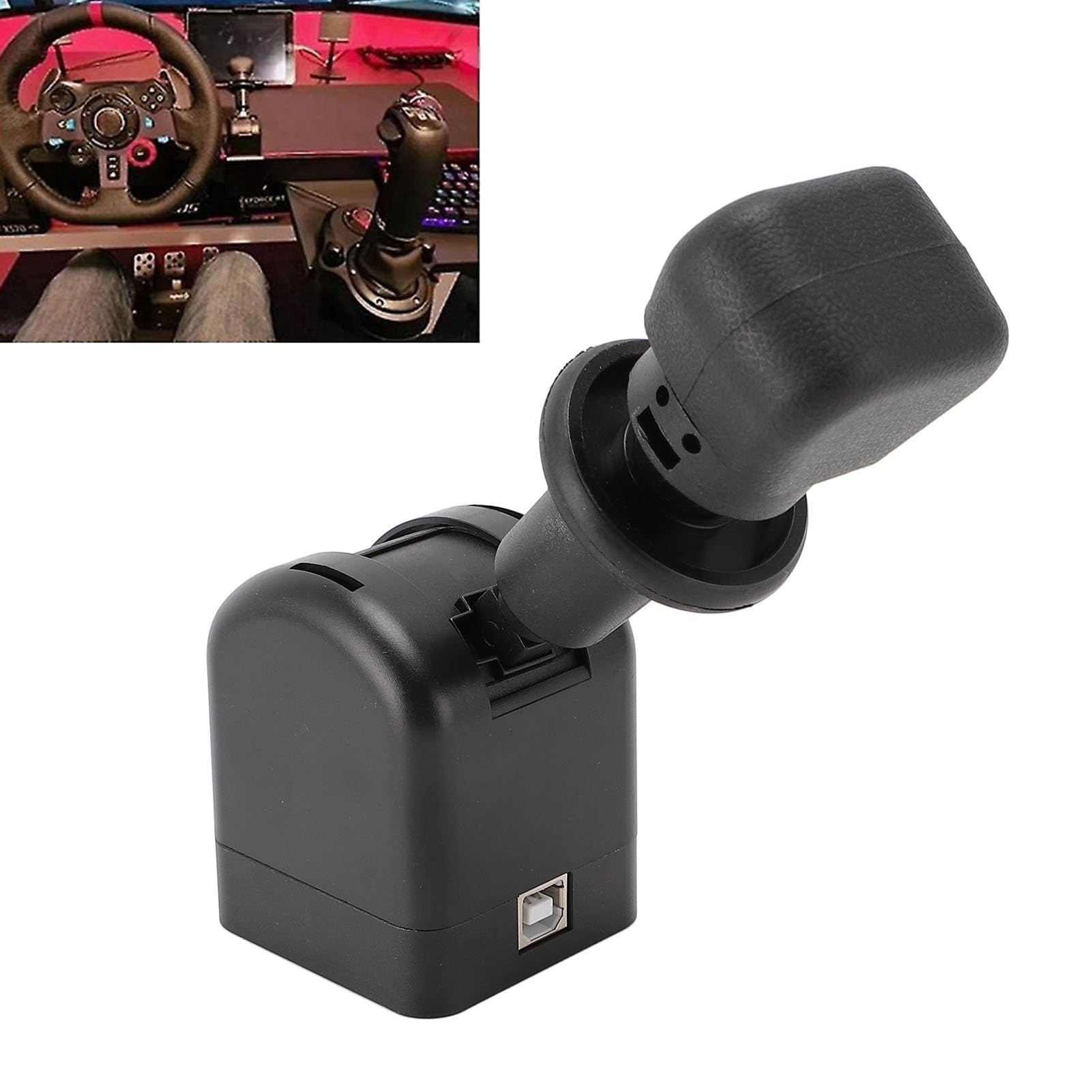 Topiky PC USB Hamulec Ręczny Profesjonalna Gra Wyścigowa Hamulec dla Prawdziwe Wyczucie Samochodu dla Euro Truck Simulator 2, Czarny materiał Stalowy
