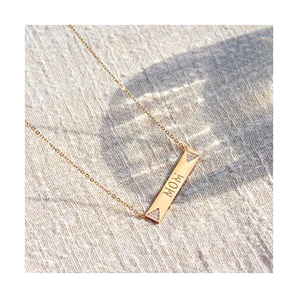 MEVECCO-Gold-Dainty-Mom-Necklace14K-Gold-Plated-Cute-Tiny-Mama-Personalized-Name-Charm-Necklace-Delicate-Word-Cubic-Zirconia-Mom-Jewelry-Gift-for-Mothers-DayMothers-Birthday MEVECCO Gold Dainty Mom Bar Necklace 14K Gold Plated Simple Cute Name Plate Bar Charm Lettering Mama Necklace Delicate White Cubic Zirconia Necklace Mom Gift for Mother's Day Mother's Birthday