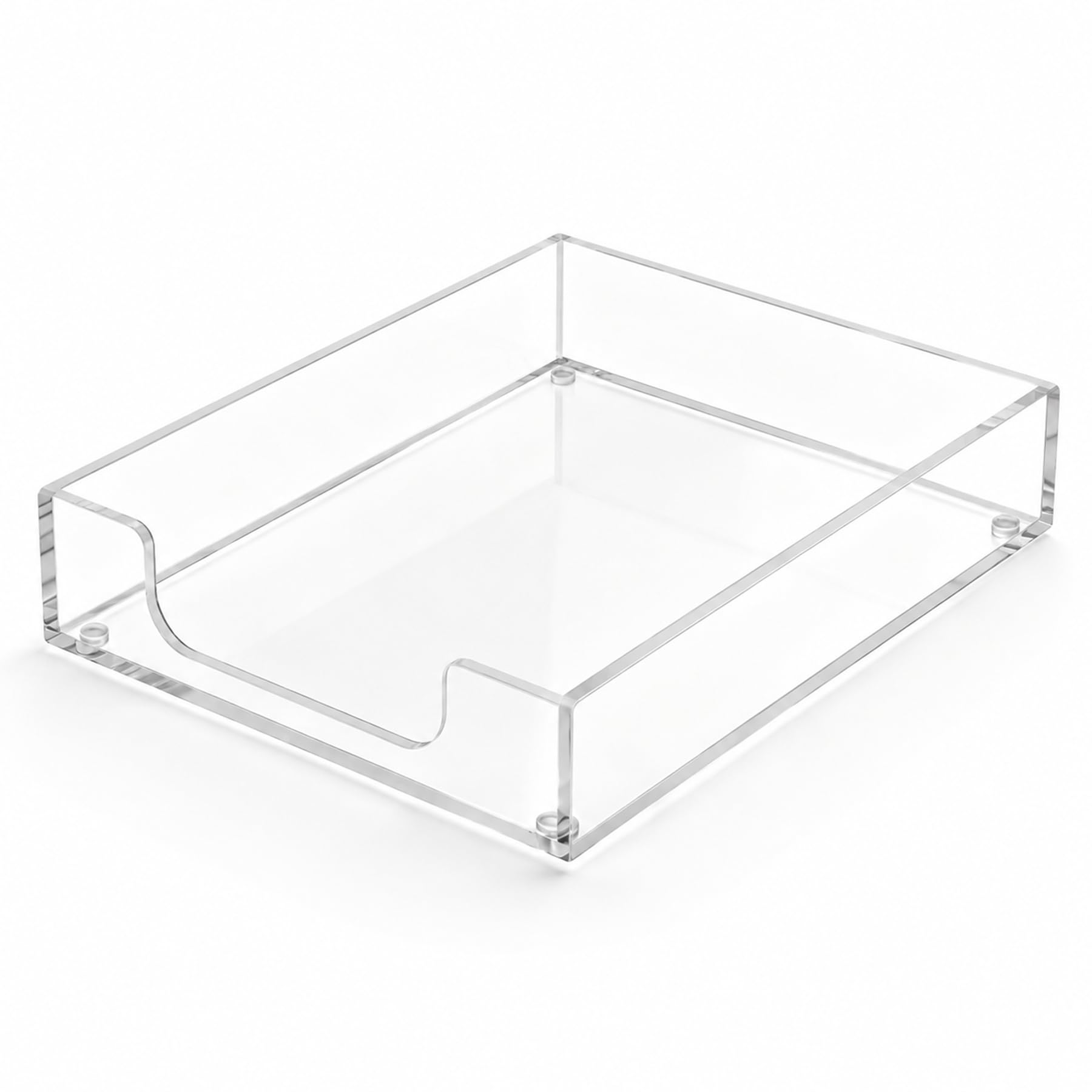Acryl-Papiertablett, Briefform, Schreibtischablage, Organizer für Büro | Einzeln, stapelbar, robust, Kunststoff-A4-Dokumentenhalter, Sortierer für Zuhause, Schule