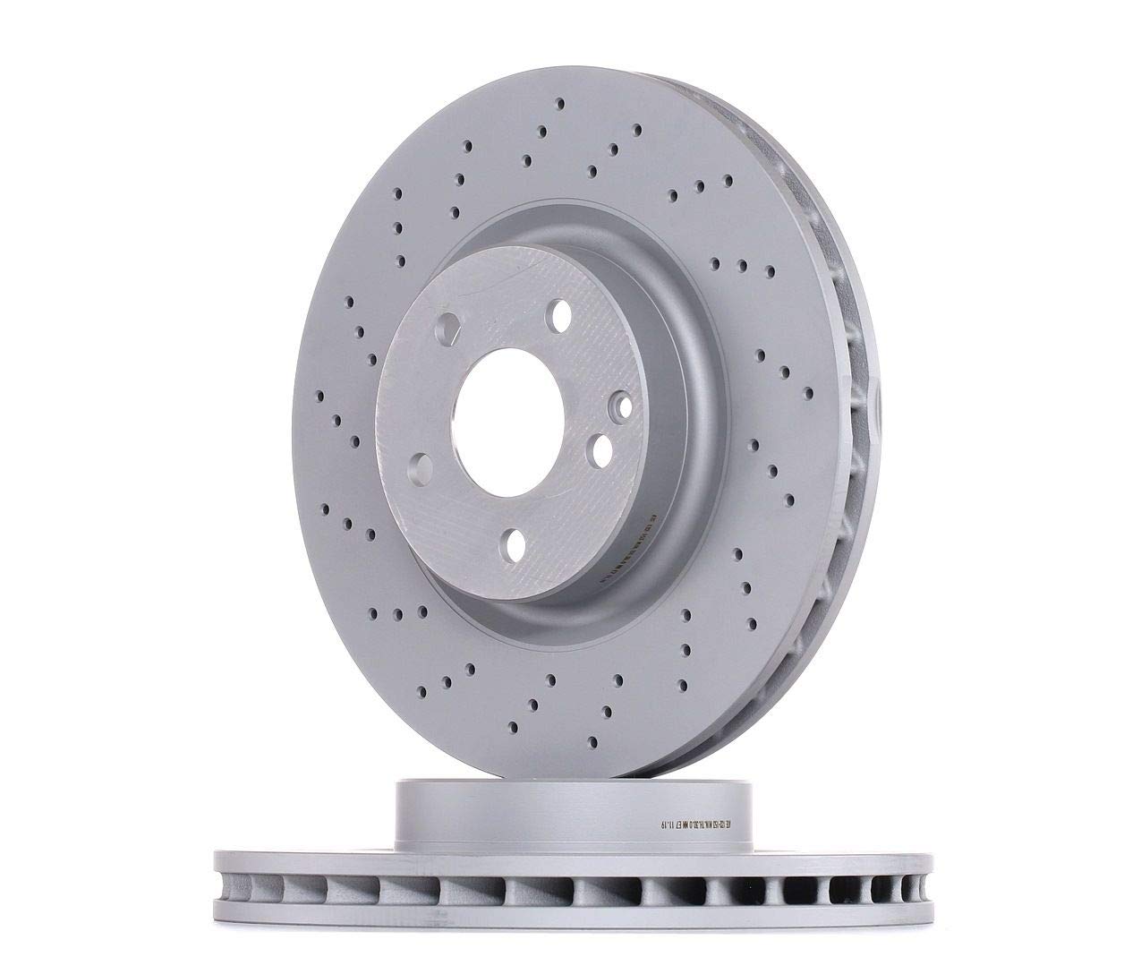2x ATE Disco de freno Delantero Ø330,0mm Altura: 64,5mm Espesor: 32,0mm Corona de Agujeros - Ø: 112,0mm perforado/ventil. int. 24.0132-0153.1 Compatible con MERCEDES-BENZ Clase E Sedán W211 SL R230