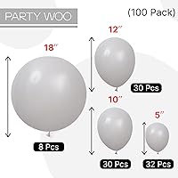 Vista 432 de PartyWoo Nude Balloons 100pcs 12 Inch Apricot Boho Fall Neutral Latex Helium Balloons for Graduation Wedding Anniversary Birthday Boy Baby Shower