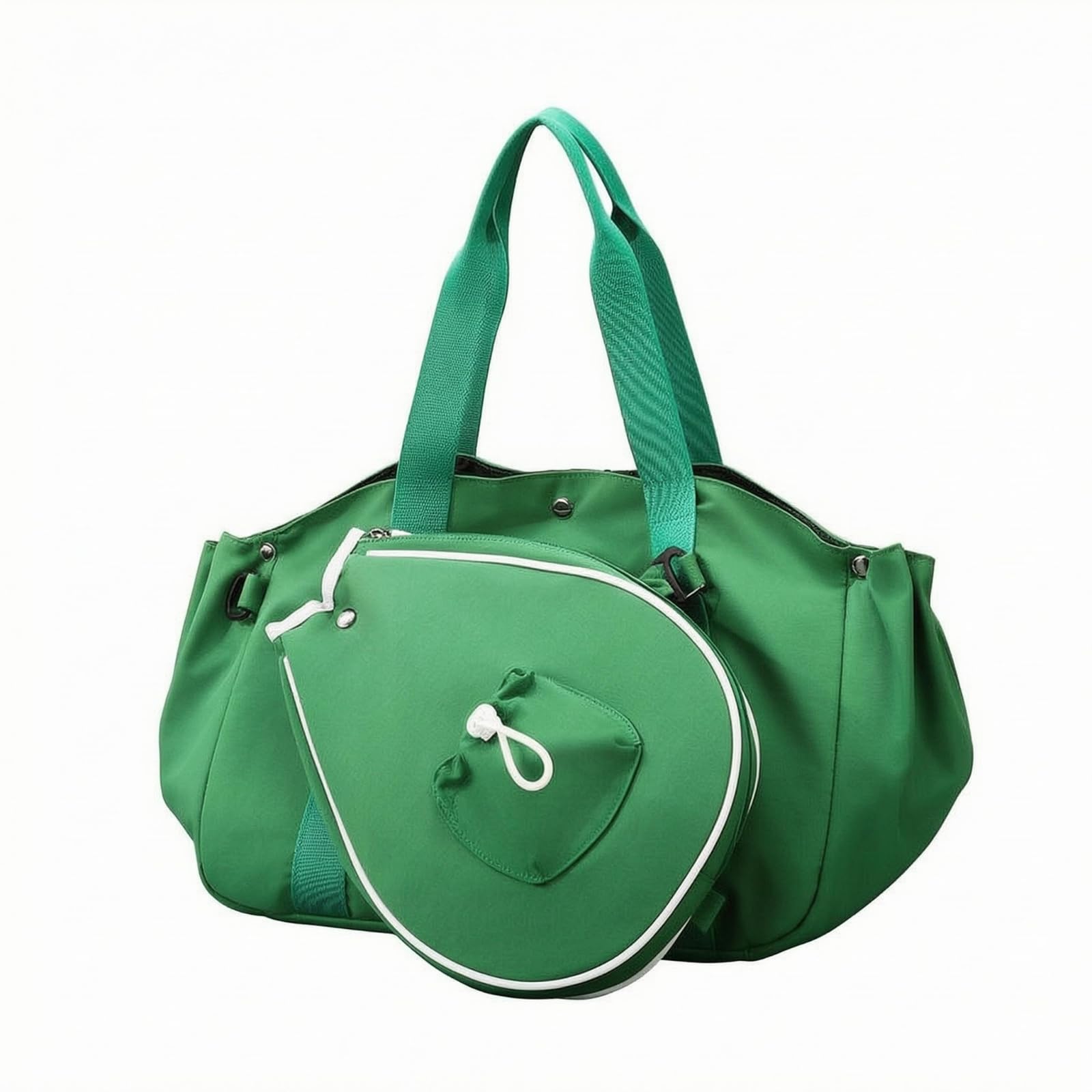 URJIX™ Soft-Sided Sports Travel Bag Top Handles Oxford Green Metal | Carry Options Storage Capacity Pocket Everyday Metal Green-image-39