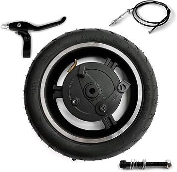 8.5 Inch Drum Brake Wheel for Electric Scooter 8 1/2 x 2 Inflated Wheel with Drum Brake and Axle Brake Cable