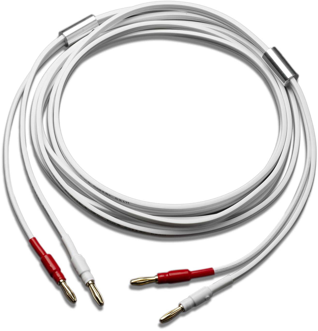 TONE Speaker Cable Set – 2 x 3 m cavo altoparlante flessibile in rame OFC, connettore a banana Ø 4 mm, placcato oro, Made in Europe