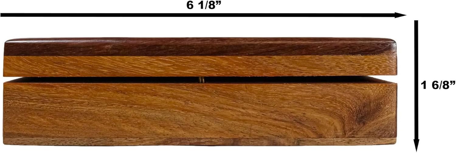 Ebros Gift Vintage Victorian Brass Nautical Marine Pirate Anchor On Decorative Rosewood Wooden Jewelry Box With Hinge And Velvet Liner Interior