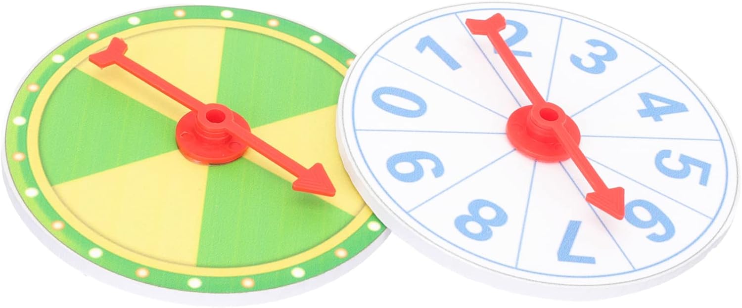 5sets 2pcs Prize Wheel Game Roulette Raffle Wheel for Parties Events Classroom Fun Smooth Rotating Game for Carnivals Holiday Gatherings 2pcs*5