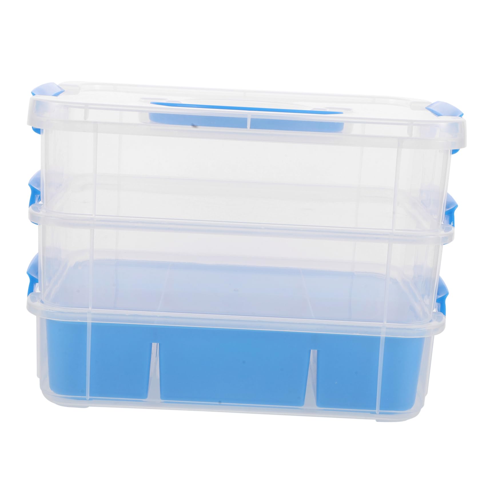 Transparente Aufbewahrungsbox Aus Kunststoff Mit Fächern Stapelbarer Organizer Für Spielzeug Bastelmaterial Puzzle Kompakte Sortierbox Für Zuhause Schule Und Reisen
