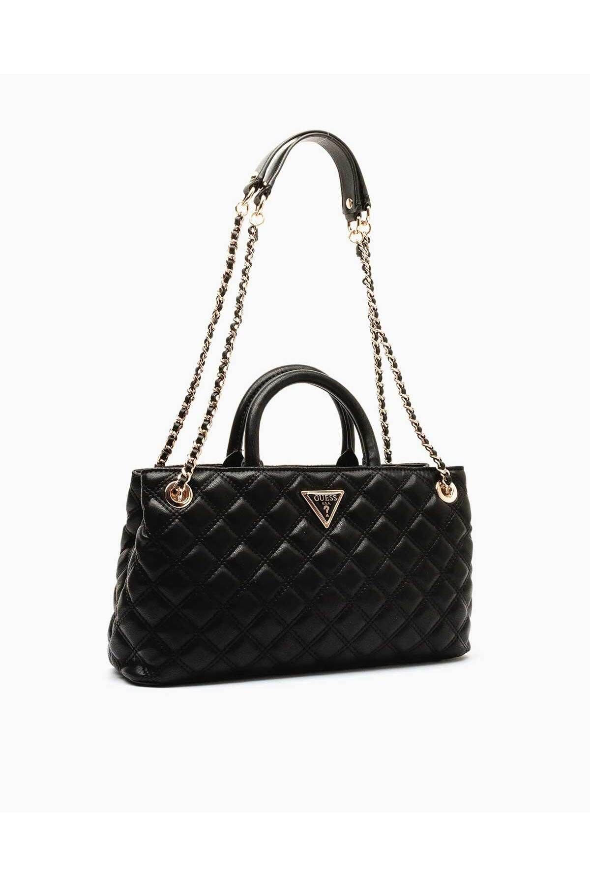 GUESS HWQG8748090BLA GIULLY GFRIEND SHLDR SATCHEL Women BLACK Size One Size