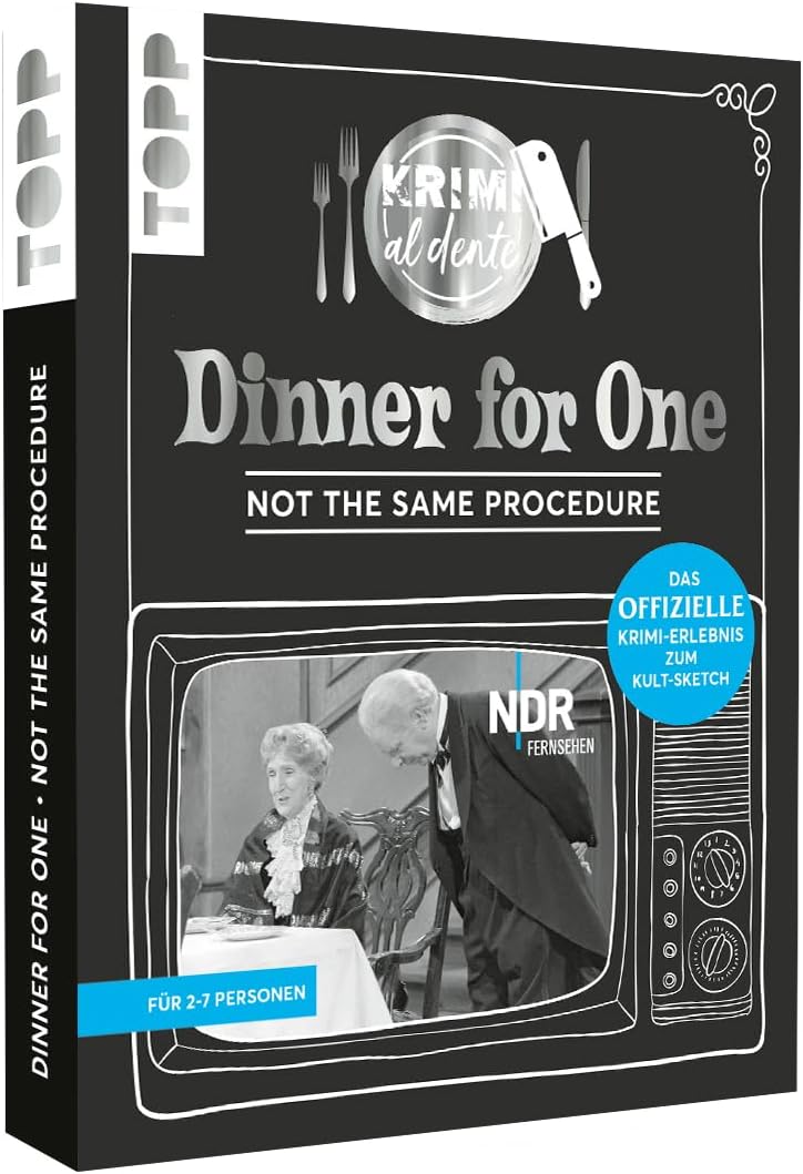 Crime al Dente Dinner for One: Not The Same Procedure. Crime Dinner for 2-7 People The Official Crime Experience for the Cult Sketch Crime Game for Home Complete Set for the Perfect Crime Dinner