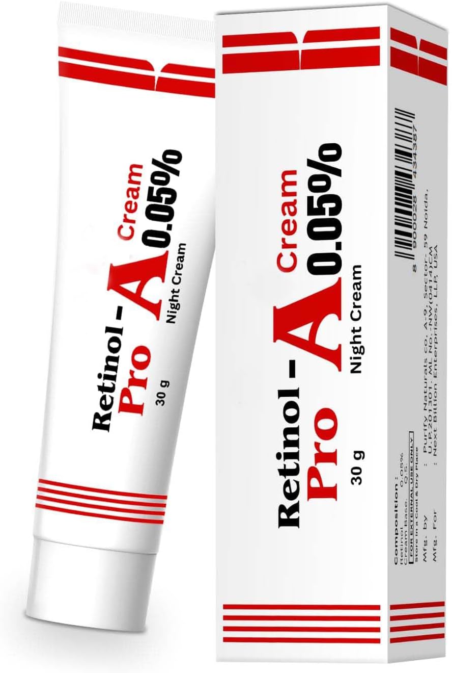 Generic Retinol Pro Night Cream 0.05 Vitamin A Fine Lines, Sun Spots, Anti-Aging (30 Gram / 1.05 Oz)