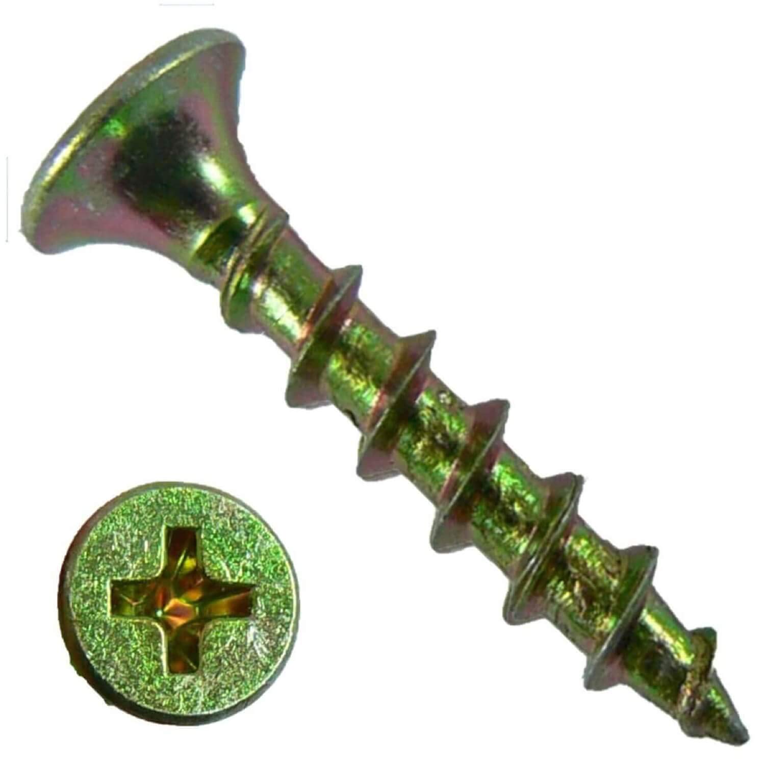 Drywall Screws: Yellow ZINC #6 x 1 COARSE Thread Drywall, Gypsum Board, Sheetrock, Plasterboard Screws. Use for All Purpose Wood Screws. (5 POUNDS - 1650 Approx. Screw Count)