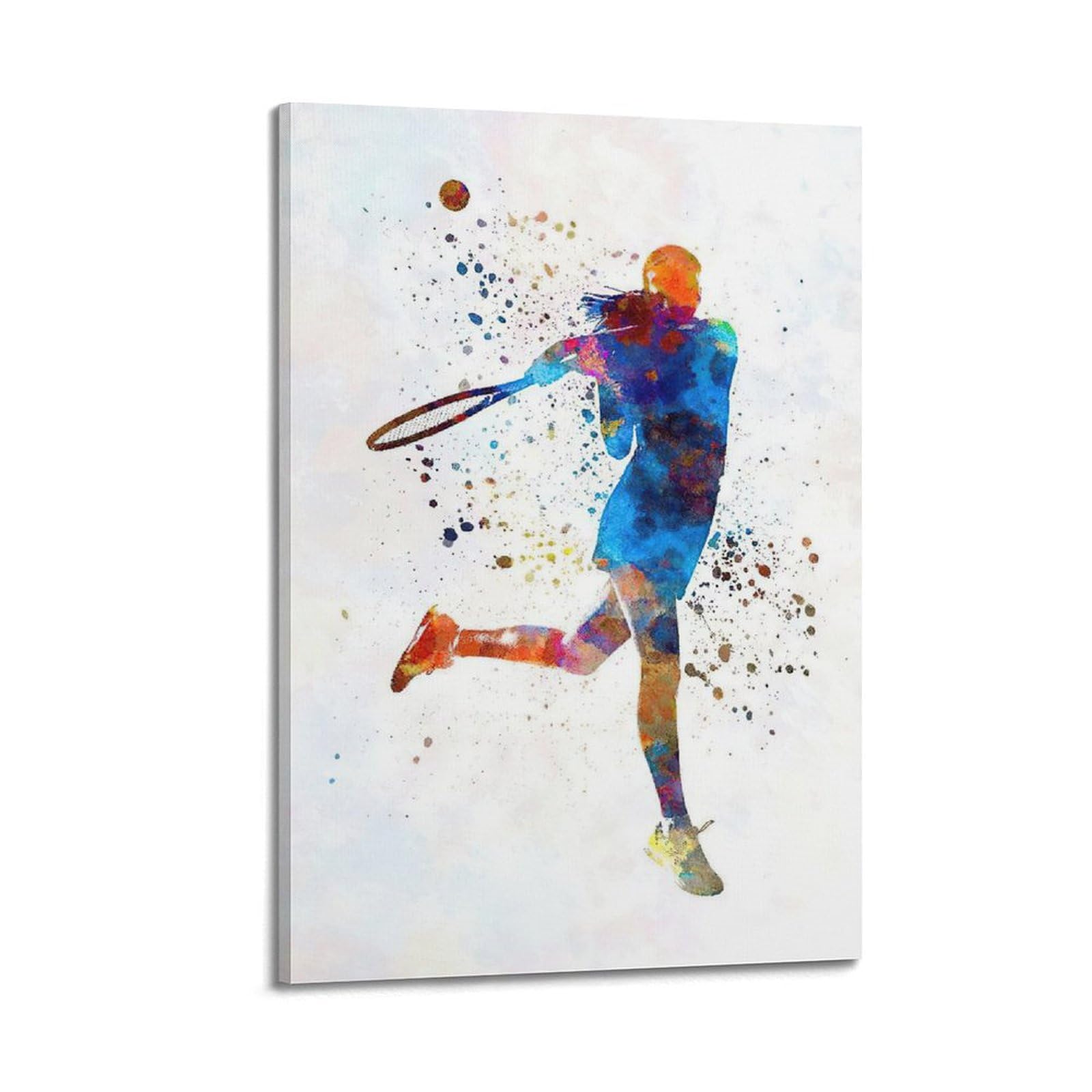 qiyan Art Poster Girl Playing Tennis Poster Decorative Painting Canvas Wall Posters And Art Picture Print Modern Family Bedroom Decor Posters 16x24inch(40x60cm)